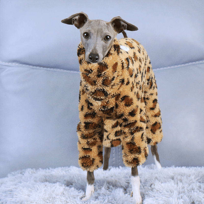 Warm Fleece Italian Greyhound Onesie