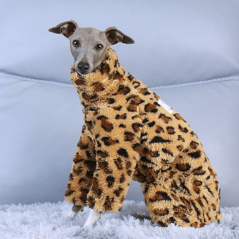 Warm Fleece Italian Greyhound Onesie