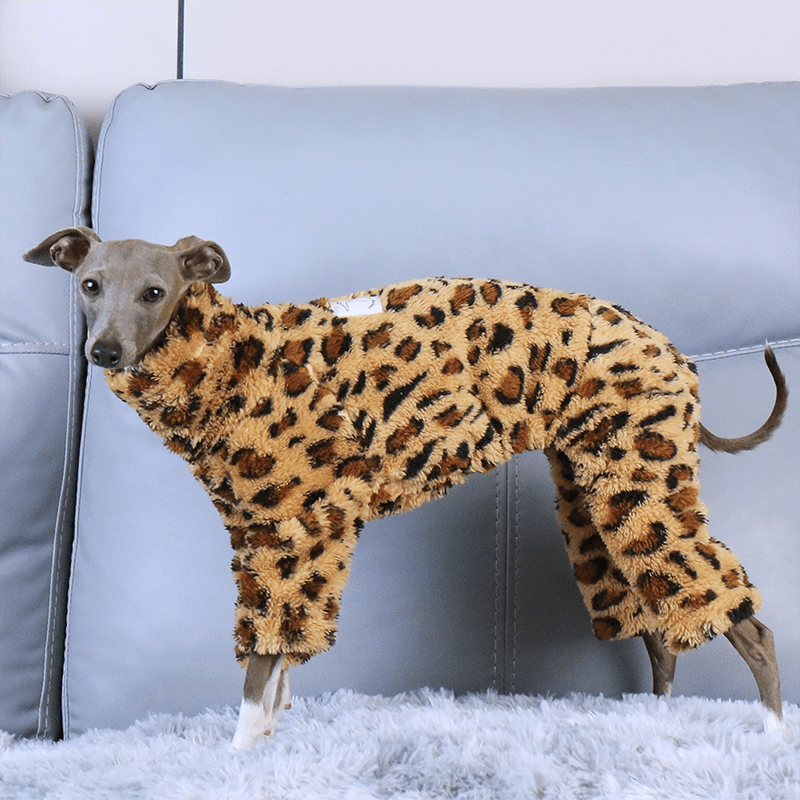 Warm Fleece Italian Greyhound Onesie