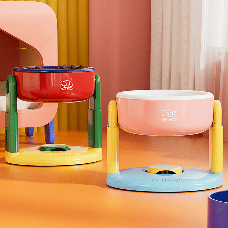 Adjustable Liftable Pet Bowl Dogs Cats