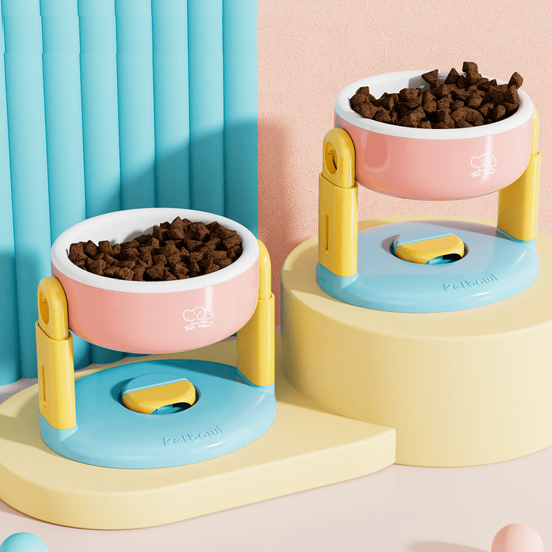 Adjustable Liftable Pet Bowl Dogs Cats