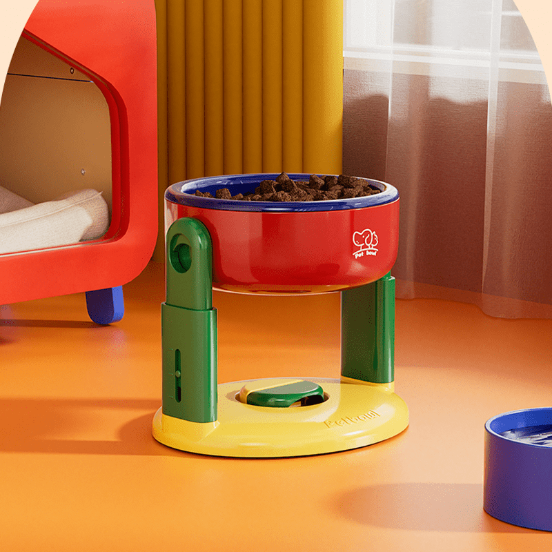 Adjustable Liftable Pet Bowl Dogs Cats