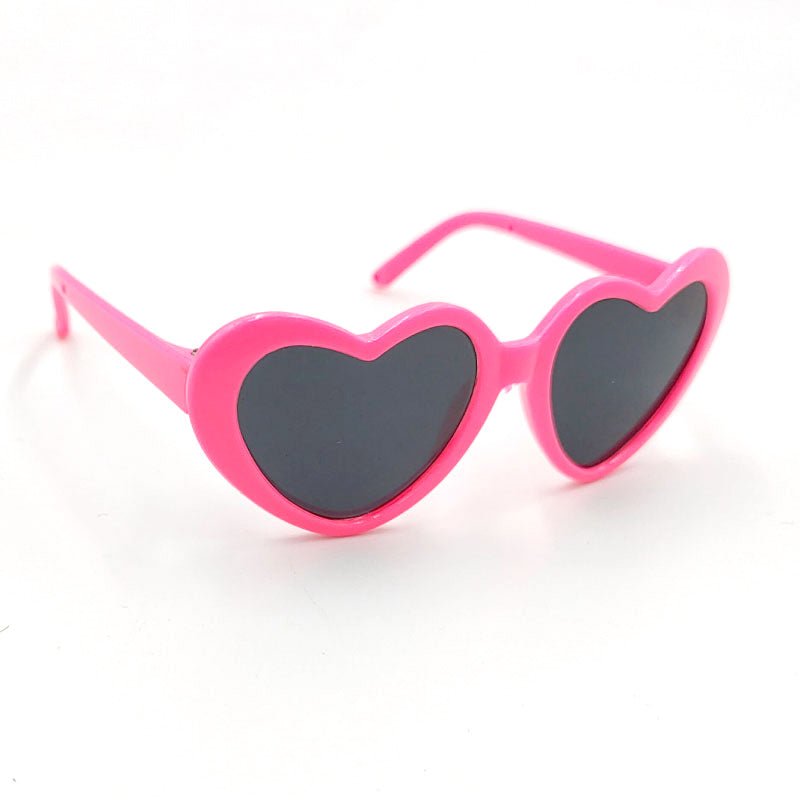 Retro Heart Shape Pet Glasses