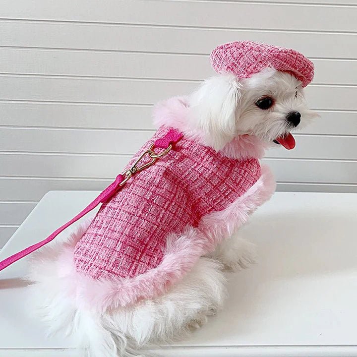 Luxurious Chanel Tweed Dog Cape Coat