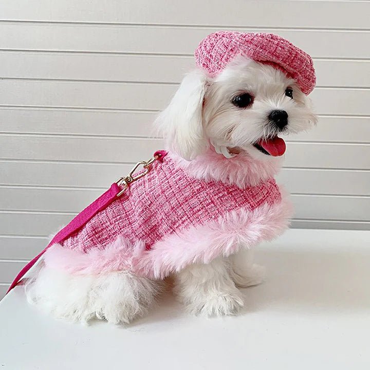 Luxurious Chanel Tweed Dog Cape Coat