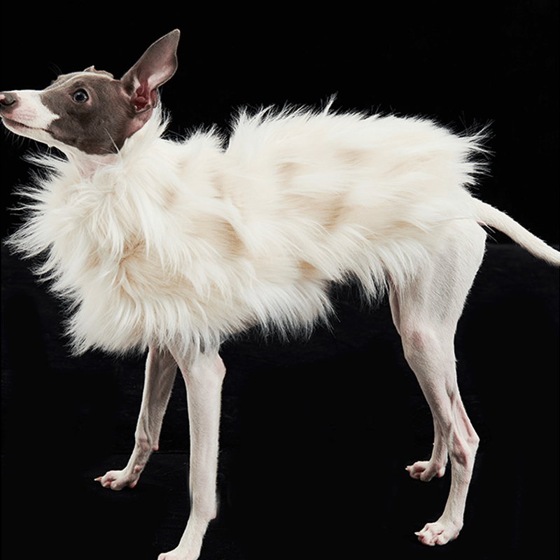 Luxury Faux Fur Greyhound Dog Cape
