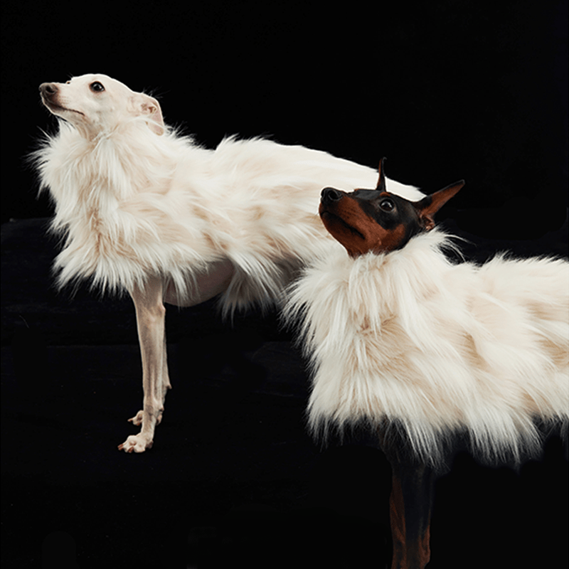 Luxury Faux Fur Greyhound Dog Cape