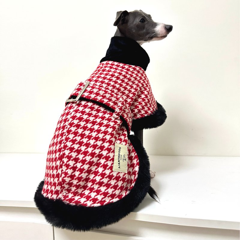 Luxury Faux Fur Tweed Greyhound Jacket