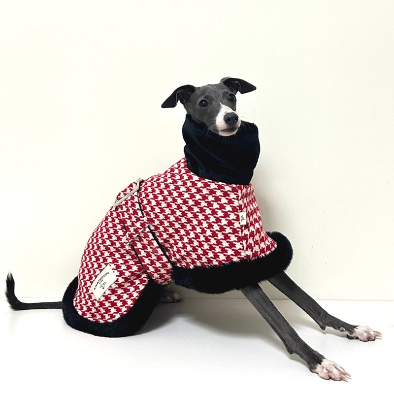 Luxury Faux Fur Tweed Greyhound Jacket
