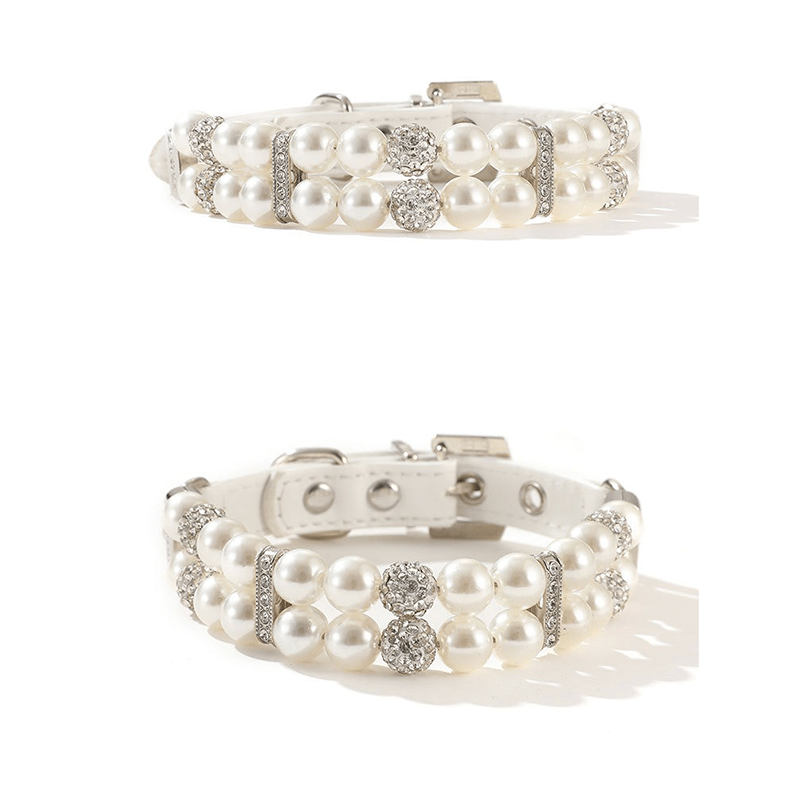 Fashionable Small Dog Pearl Collar