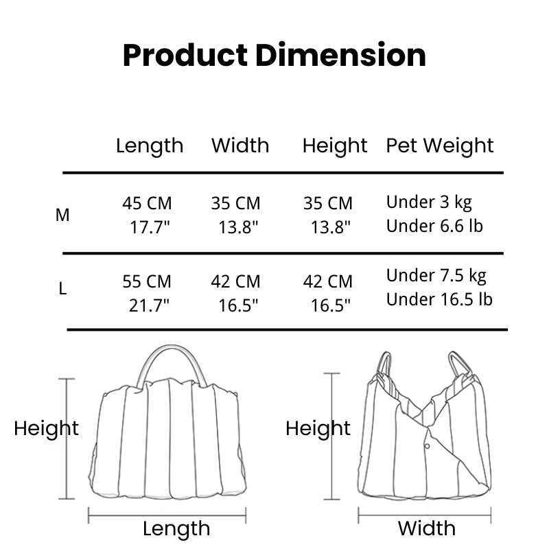 Durable Oxford Cloth Small Cat Carrier