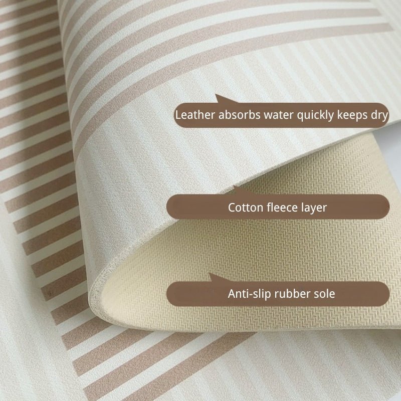 Waterproof Dog Feeding Mat Leather