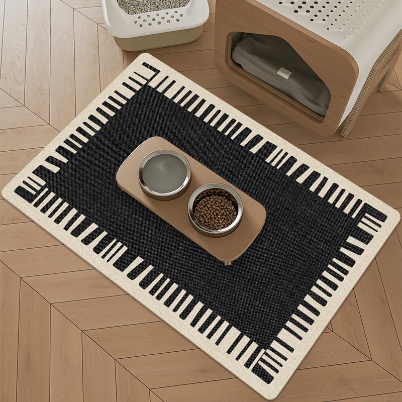 Waterproof Dog Feeding Mat Leather