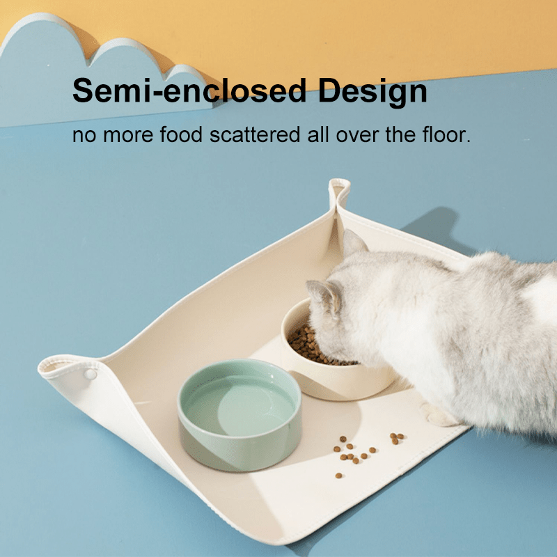 Waterproof Pet Feeding Mat Cats Dogs