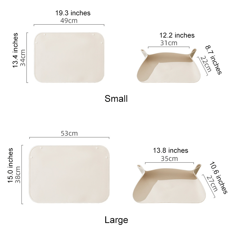 Waterproof Pet Feeding Mat Cats Dogs