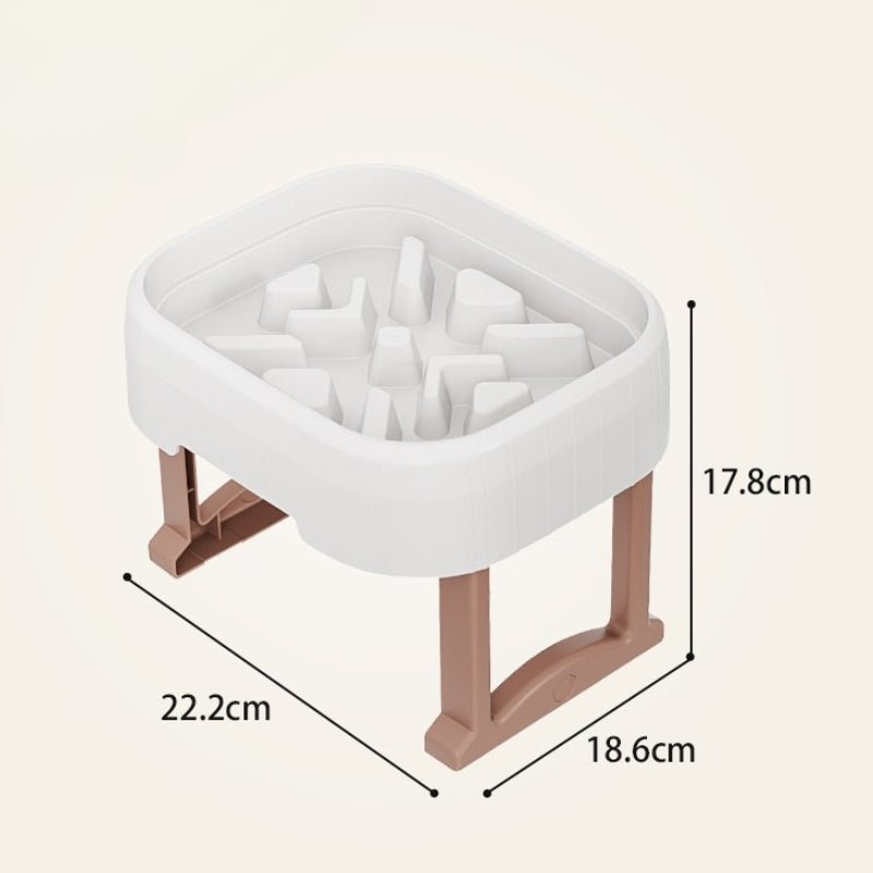 Slow Feeder Elevated Dog Bowl