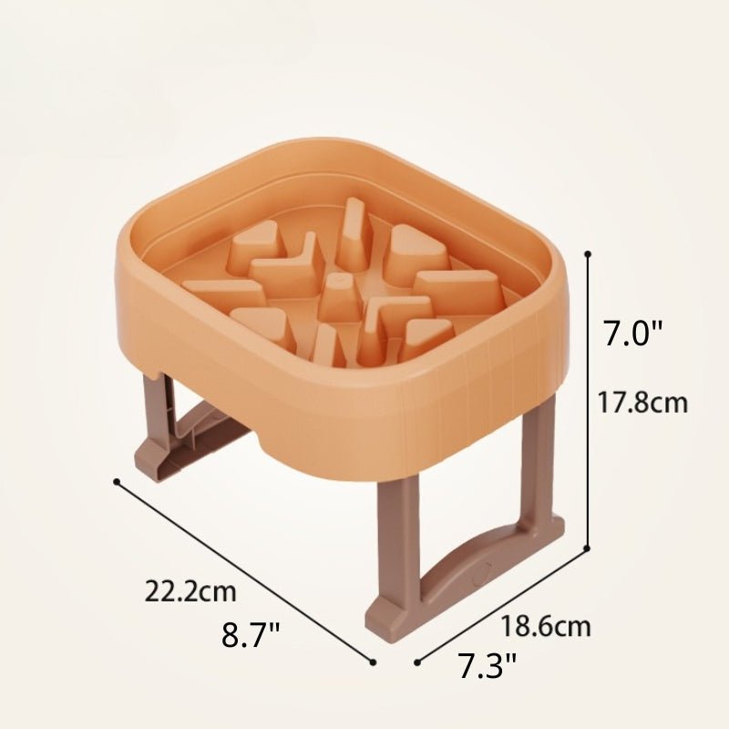 Slow Feeder Elevated Dog Bowl