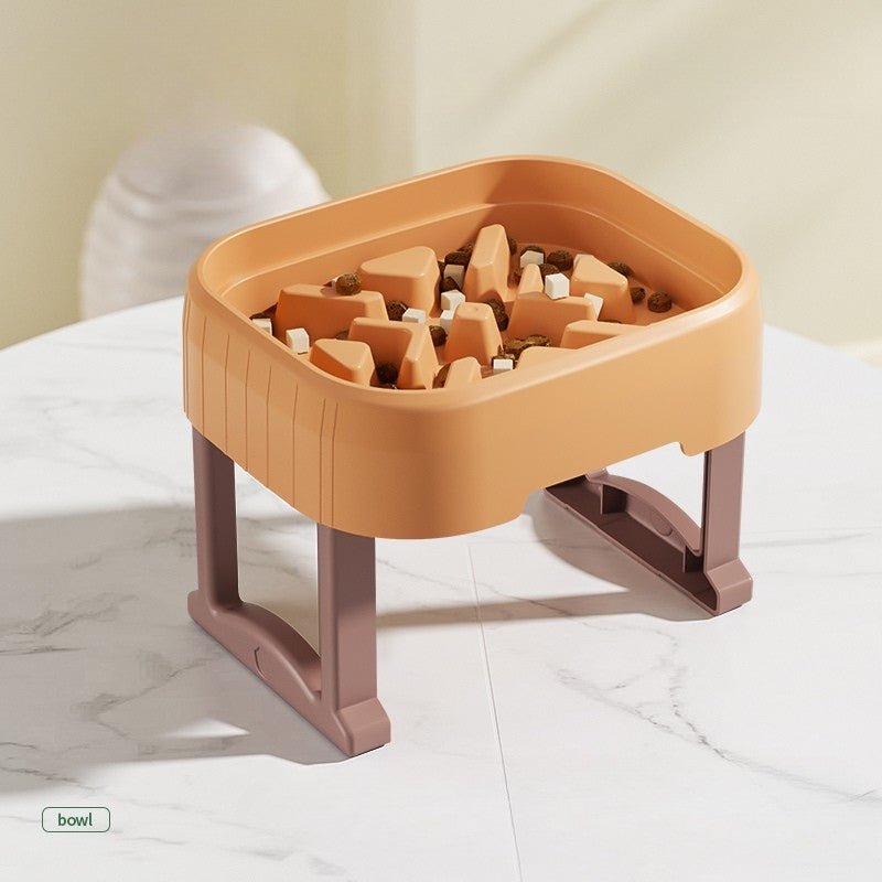 Slow Feeder Elevated Dog Bowl