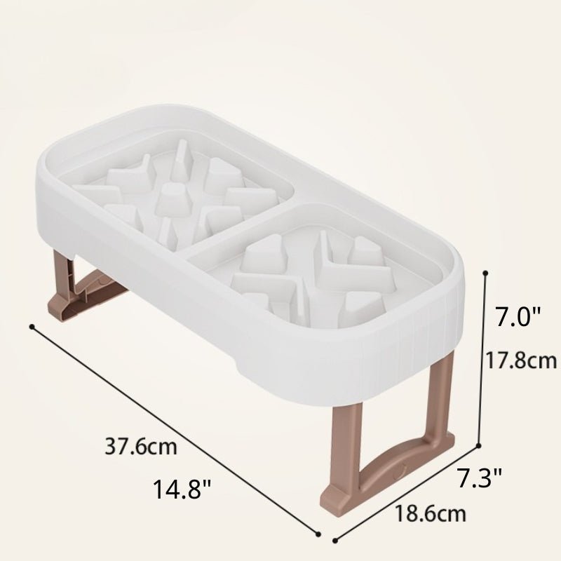 Slow Feeder Elevated Dog Bowl