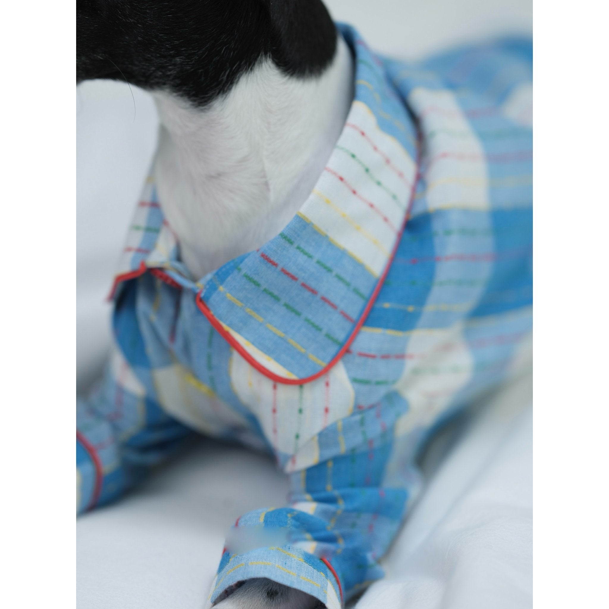Soft Plaid Cotton Dog Pajamas