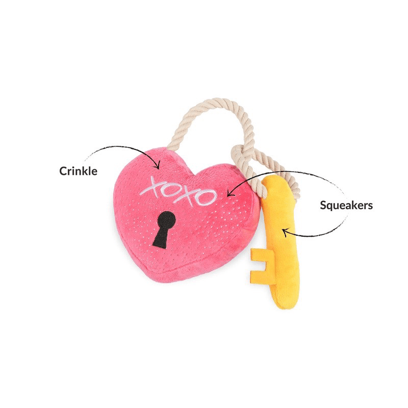 Plush Squeaky Dog Toy Valentine Gift