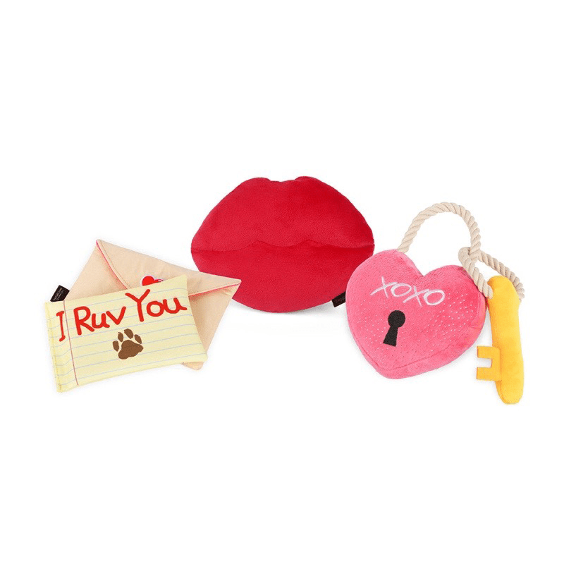 Plush Squeaky Dog Toy Valentine Gift