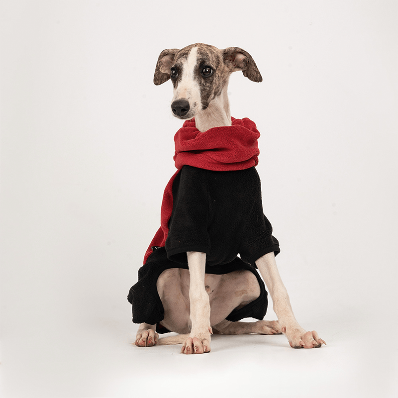 Warm Polar Fleece Greyhound Dog Onesie