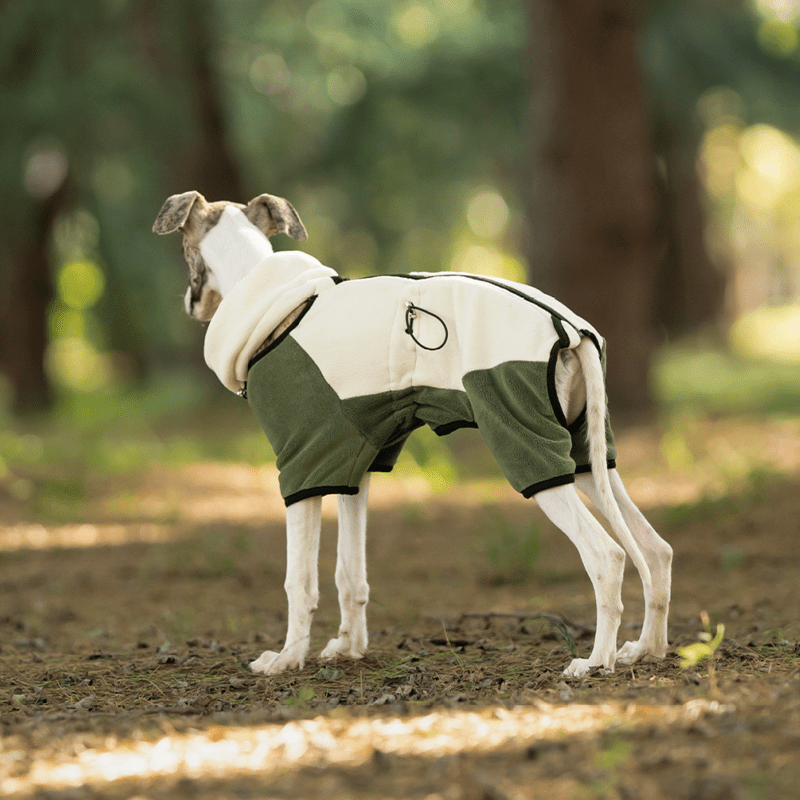 Warm Polar Fleece Greyhound Dog Onesie
