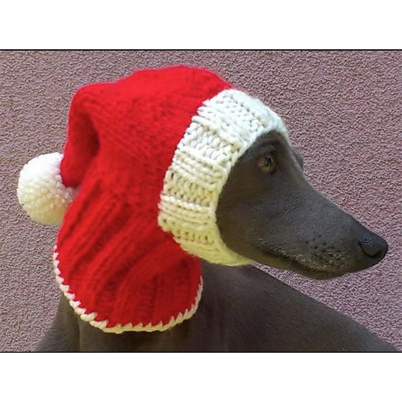 Warm Knitted Dog Pom Hat