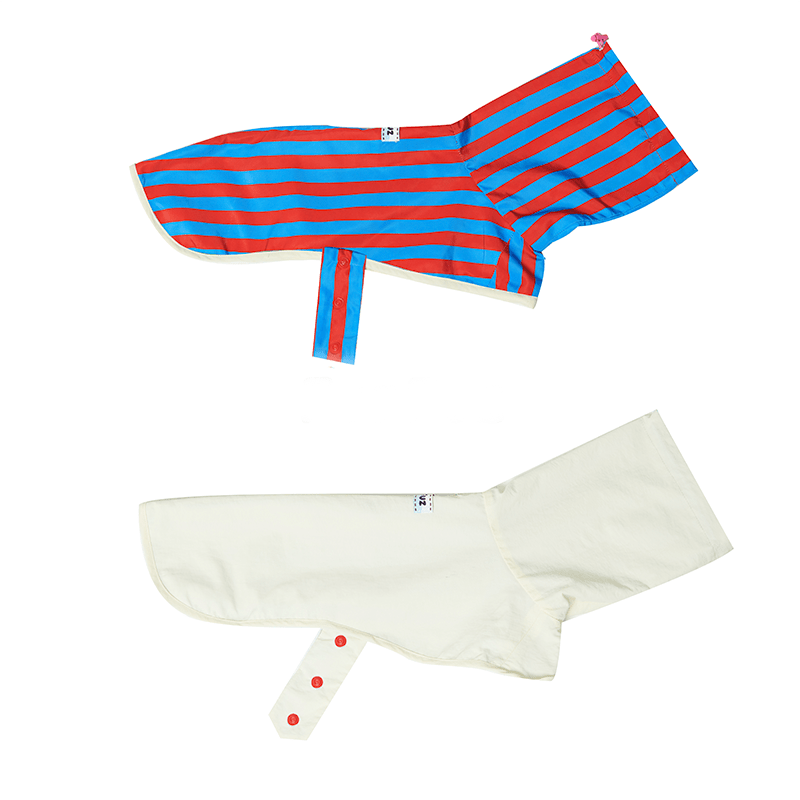 Reversible Small Dog Raincoat Cape