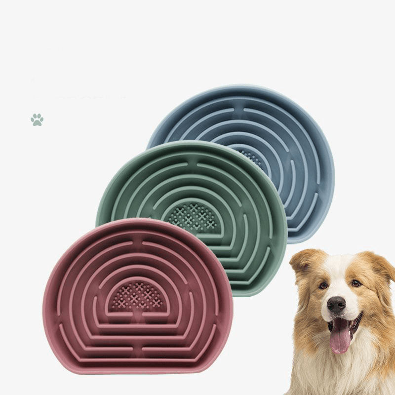 Slow Feeder Silicone Dog Puzzle Bowl