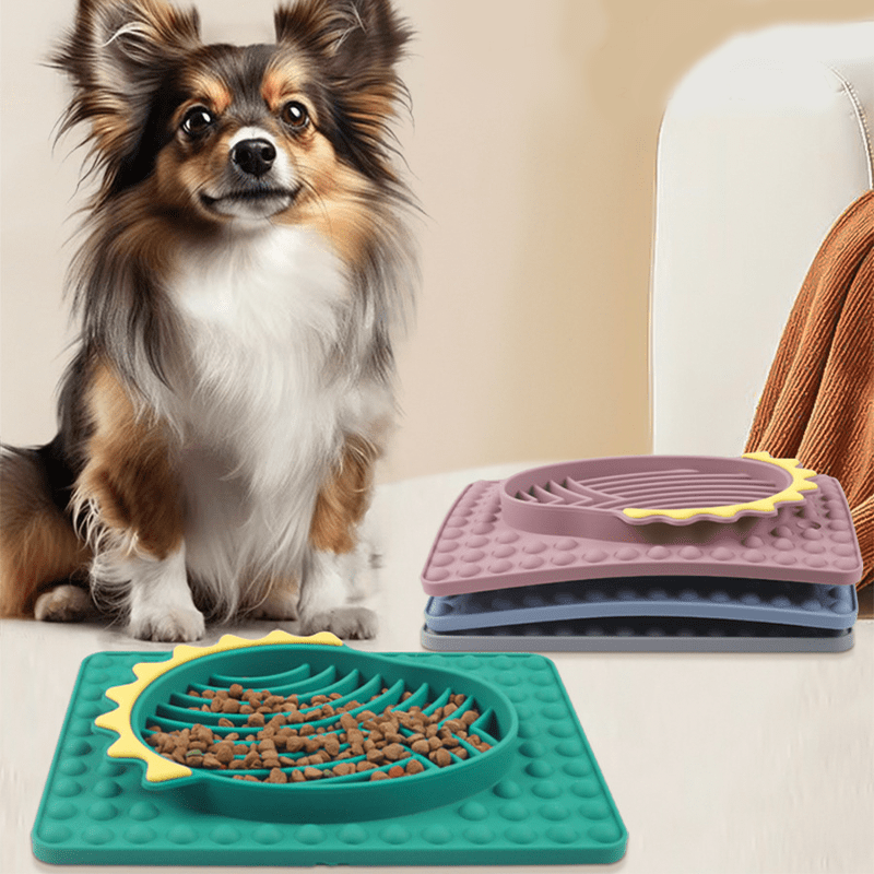 Slow Feeder Silicone Dog Bowl