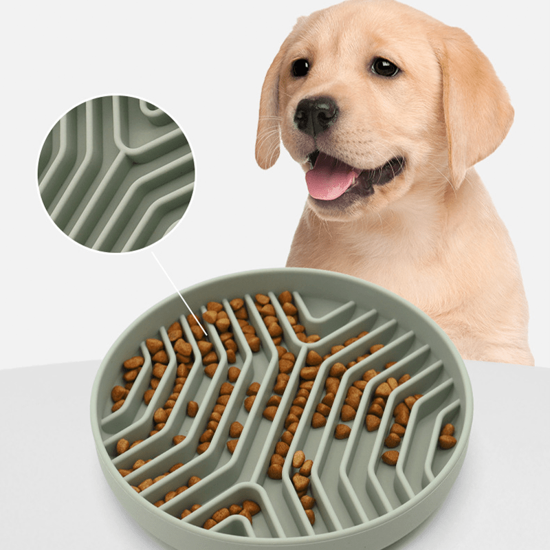 Slow Feeder Dog Bowls Silicone Pet