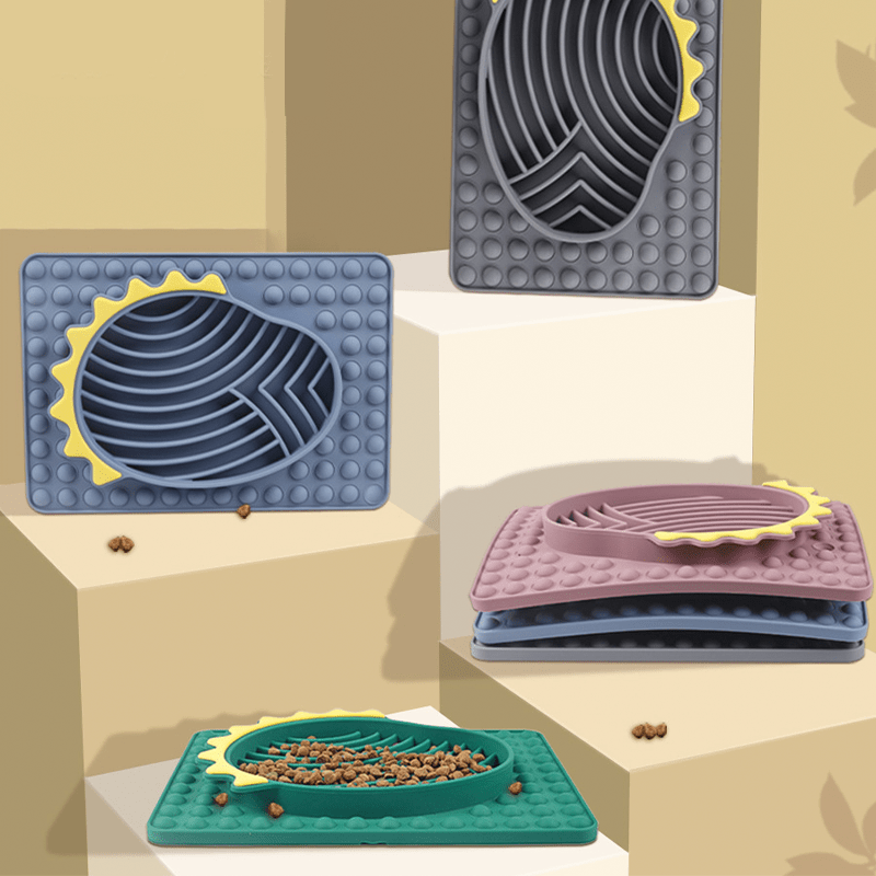 Slow Feeder Silicone Dog Bowl