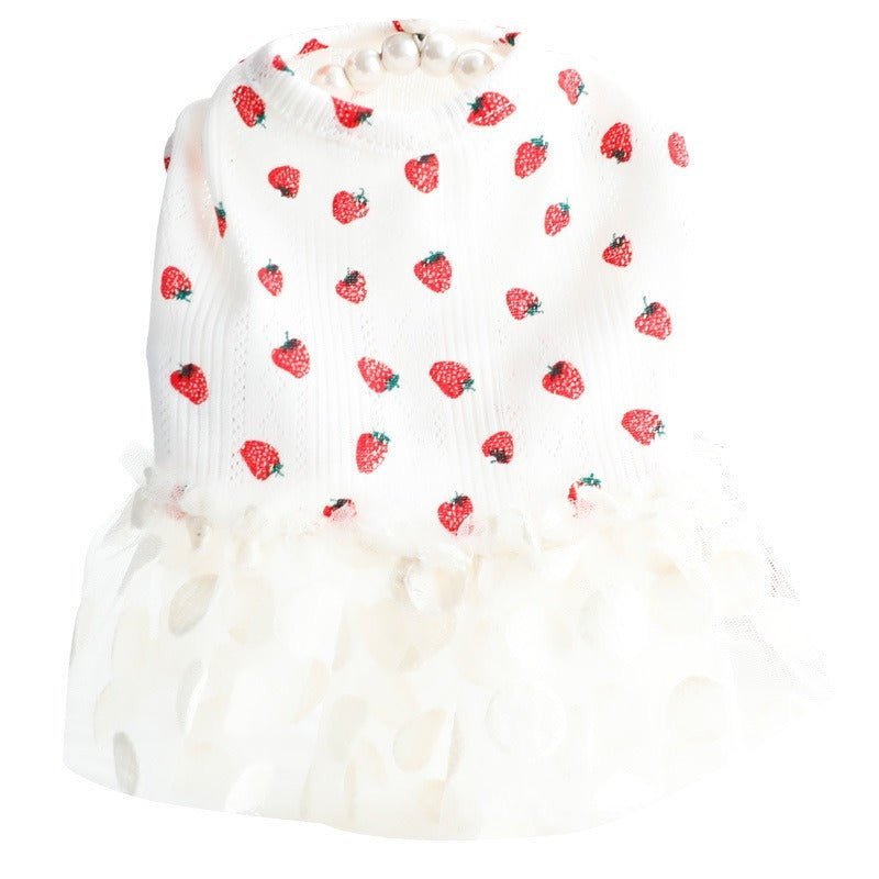 Sweet Strawberry Small Dog Dress