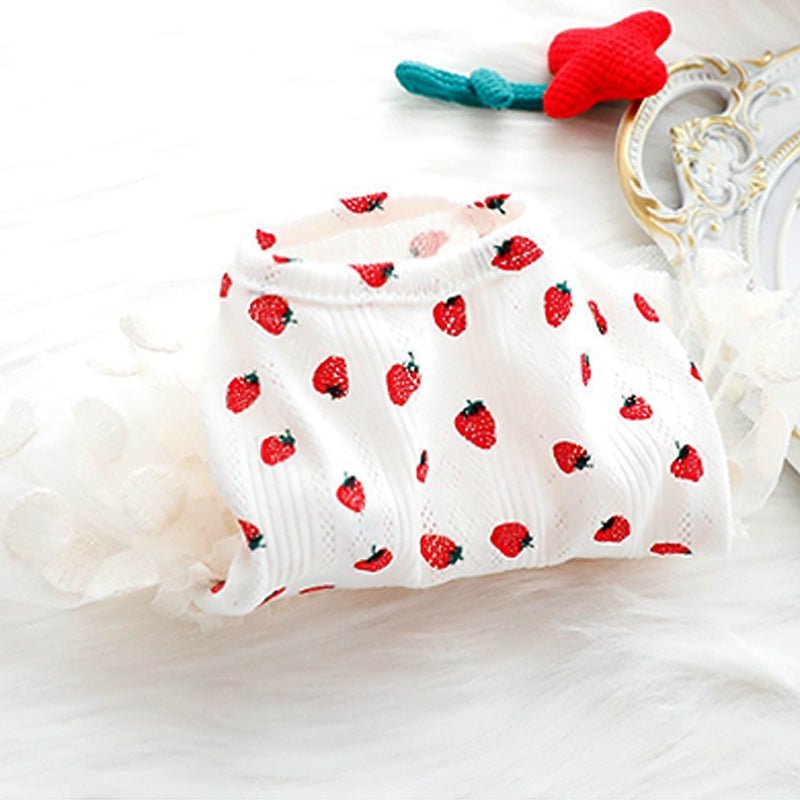 Sweet Strawberry Small Dog Dress
