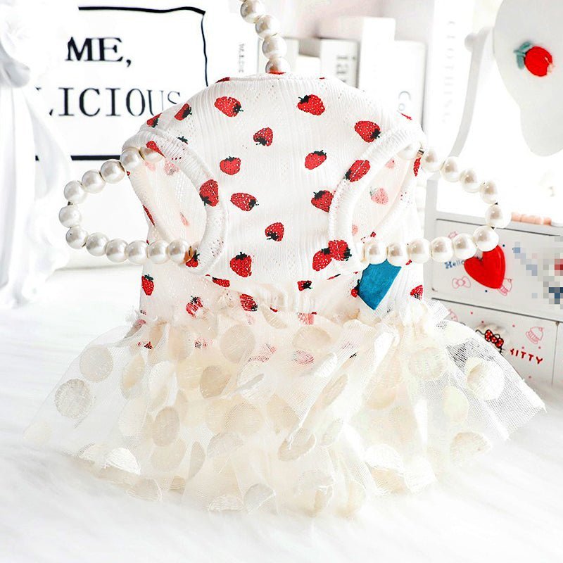 Sweet Strawberry Small Dog Dress
