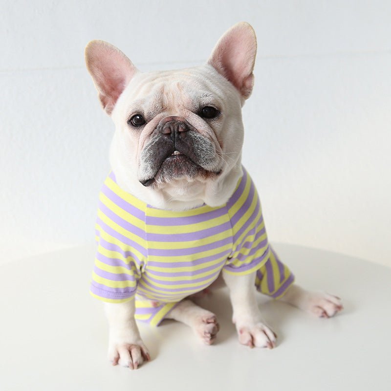 Colorful Striped Bulldog Jumpsuit