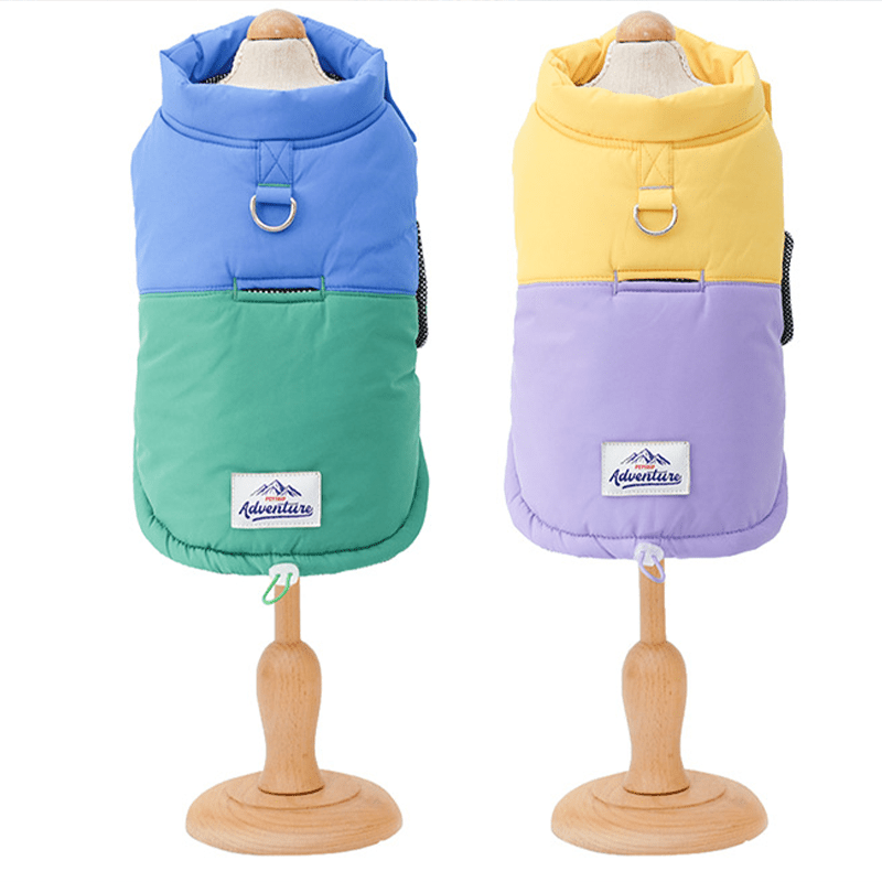 Warm Adjustable Velcro Winter Coat for Small Dogs