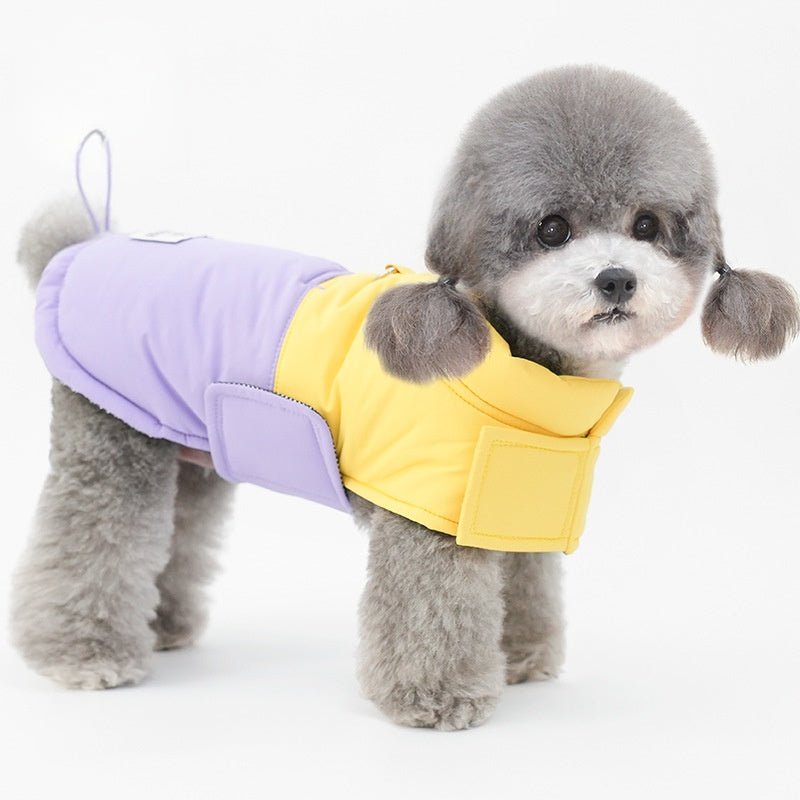Warm Adjustable Velcro Winter Coat for Small Dogs