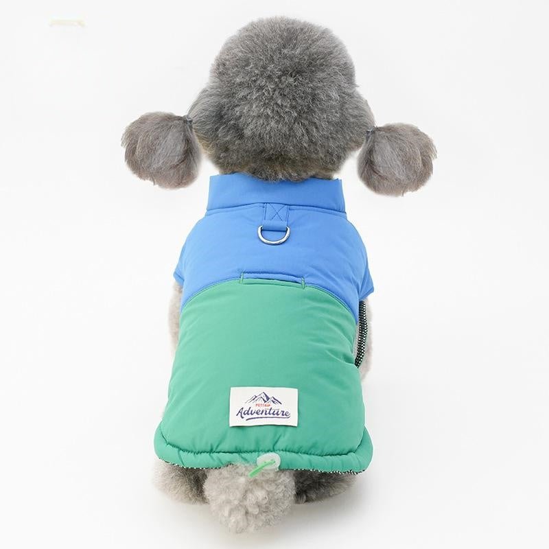 Warm Adjustable Velcro Winter Coat for Small Dogs