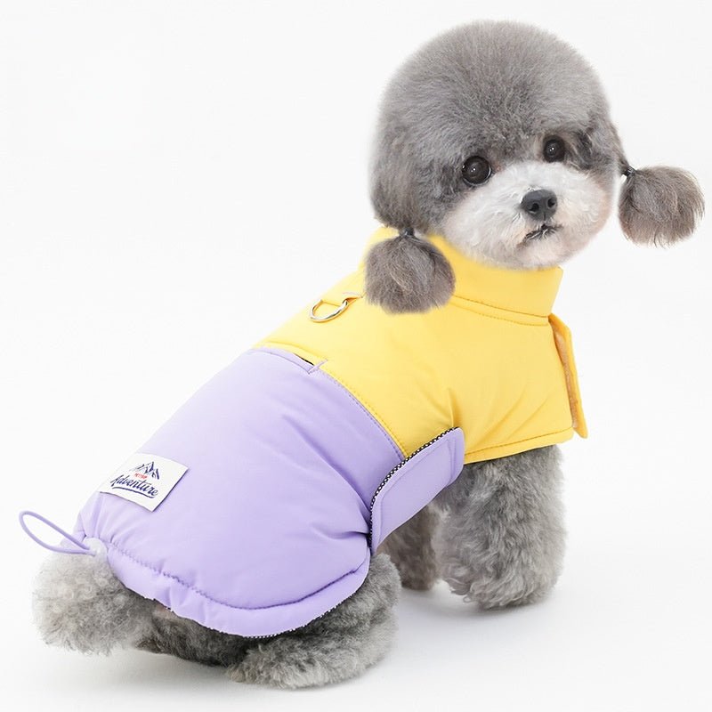 Warm Adjustable Velcro Winter Cozy Coat for Small Dogs - Pawlyboo