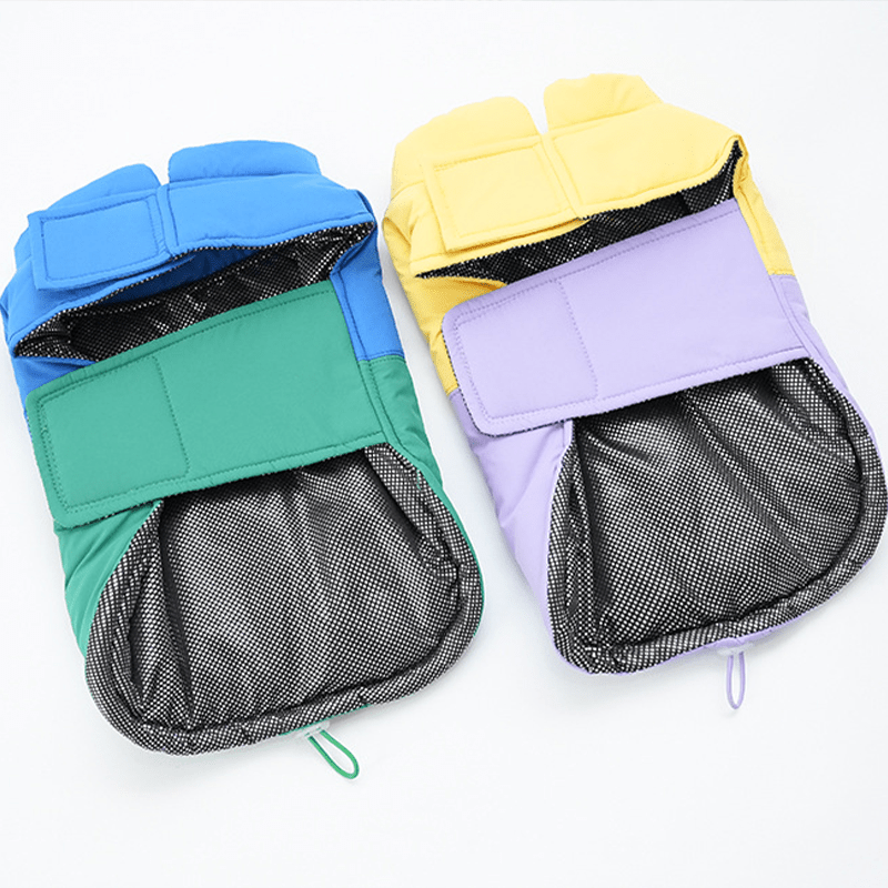 Warm Adjustable Velcro Winter Coat for Small Dogs