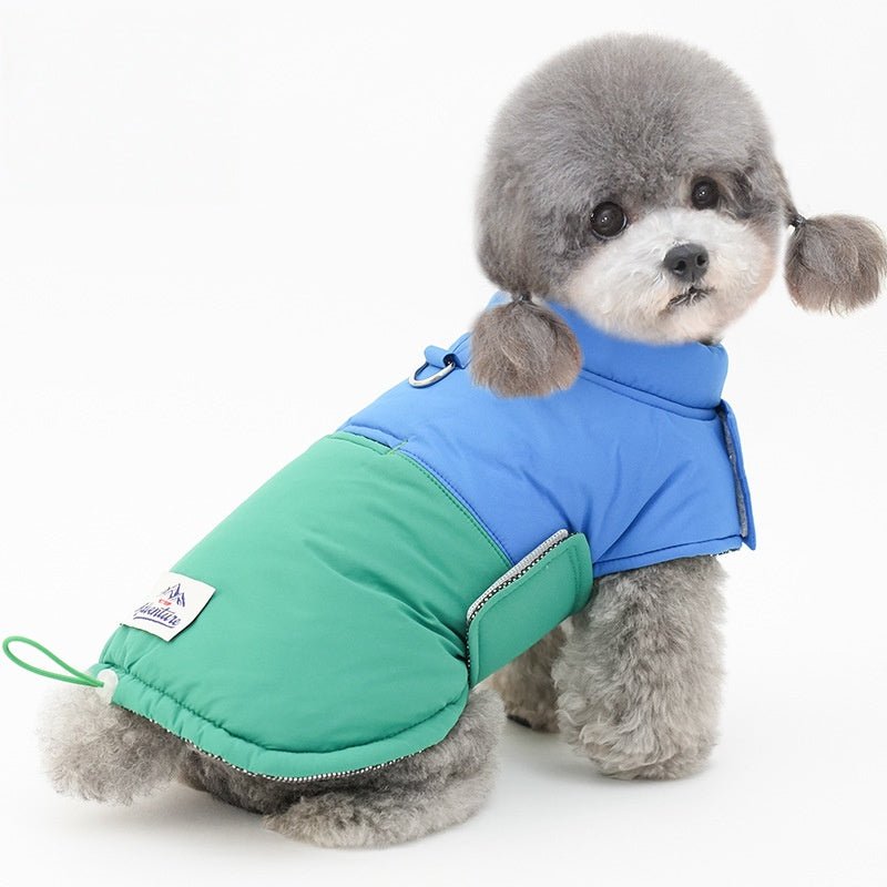 Warm Adjustable Velcro Winter Cozy Coat for Small Dogs - Pawlyboo