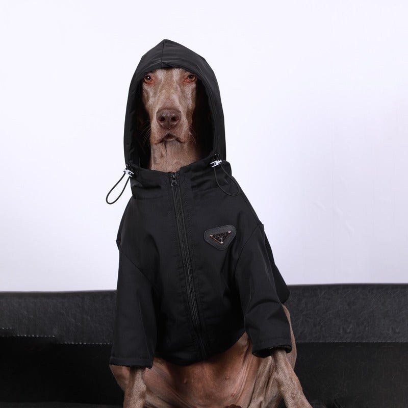 Windproof Plush Big Dog Jacket