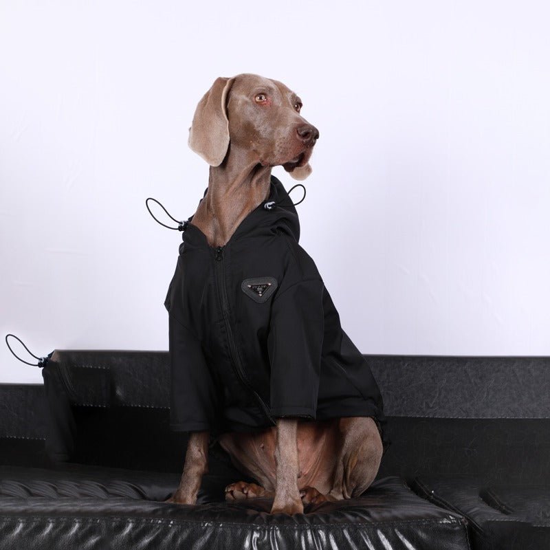 Windproof Plush Big Dog Jacket