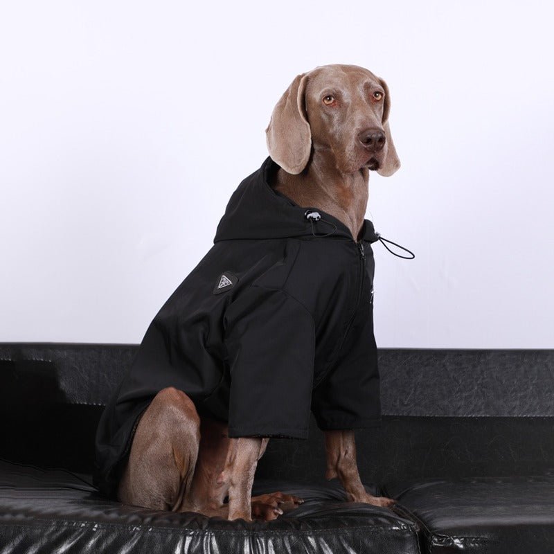 Windproof Plush Big Dog Jacket
